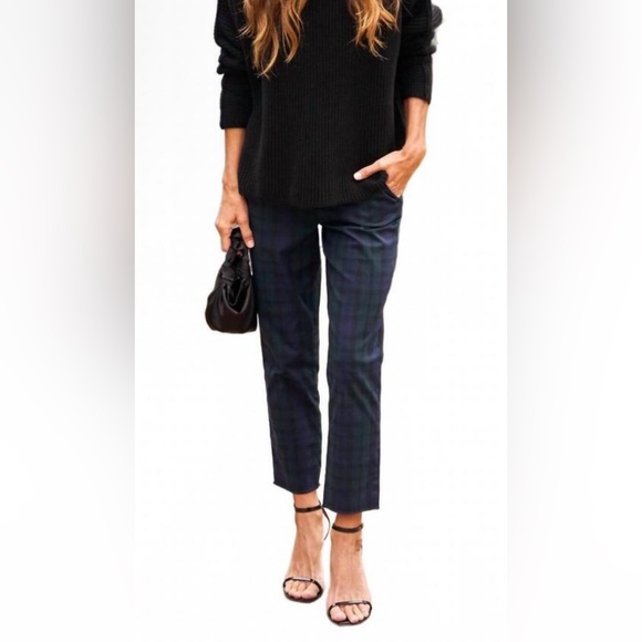 Frank & Eileen Pants - Frank & Eileen Limited Edition Wicklow Green and Blue Plaid Chinos